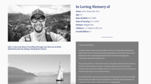 Serenity Tribute Template Preview